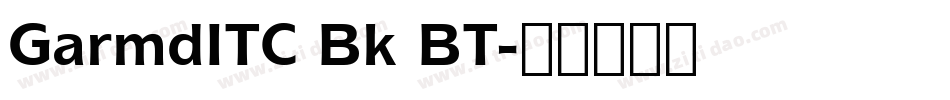 GarmdITC Bk BT字体转换